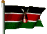 развевающийся флаг Кении 
