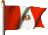 Перуанский развевающийся флаг - flag peru