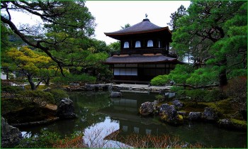 Серебряный павильон в Киото фот о