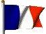 Развевающийся флаг Франции