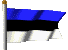 Эстонский развевающийся флаг - estonia